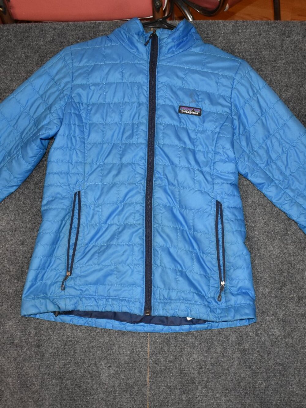 Patagonia Nano Puff Insulated Jacket Womens Blue Small Quilted Primaloft Zip